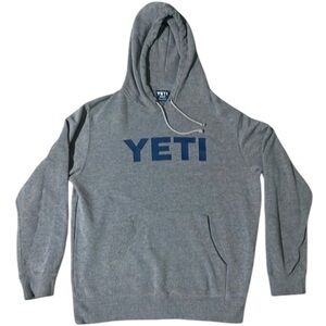 Yeti Hoodie Gray Navy Blue Hoodie Men’s Medium